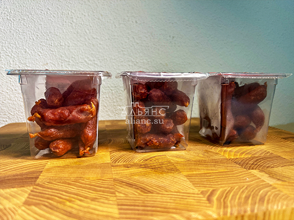 Колбаски МИНИ со вкусом аджики с/к (100 гр) в Ростове-на-Дону