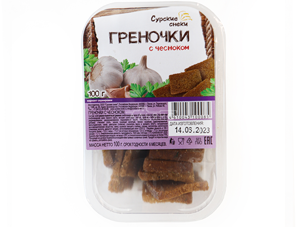 Сурские гренки с Чесноком (100 гр) в Ростове-на-Дону