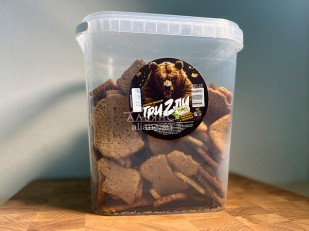 Японский деликатес: Ведро Ржаные гренки со вкусом Сметана зелень (1 кг)