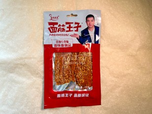 Чипсы из лаваша: Мучные полоски КРАСНЫЕ со вкусом пряной говядины 76 гр